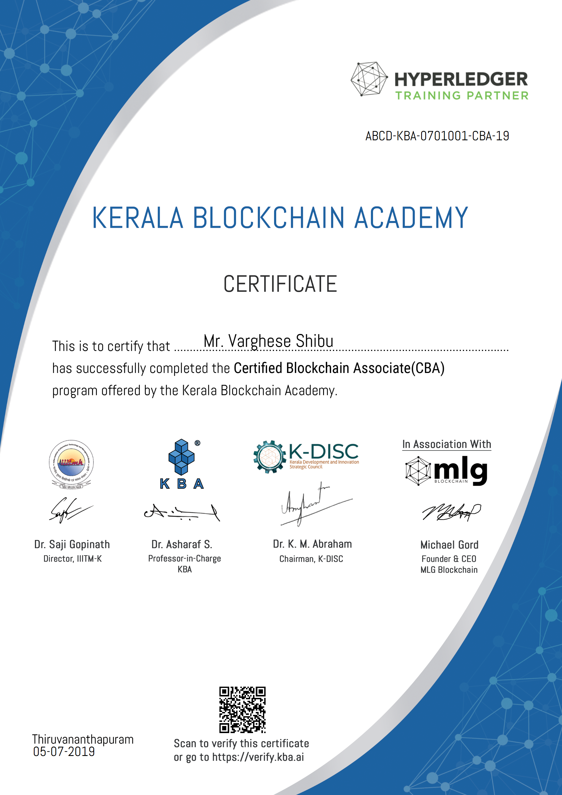Certificate 5